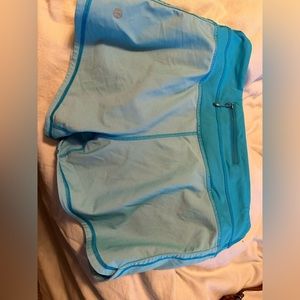 Blue Lululemon shorts